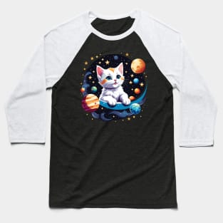 Kitten in Space Baseball T-Shirt